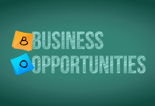 business opportunities sign and posts